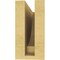 Ekena Millwork 3"W x 9"D x 6"H Classic Alpine Rough Cedar Woodgrain TimberThane Corbel, Primed Tan CORUR03X09X06ALPRCPR - alternate 4